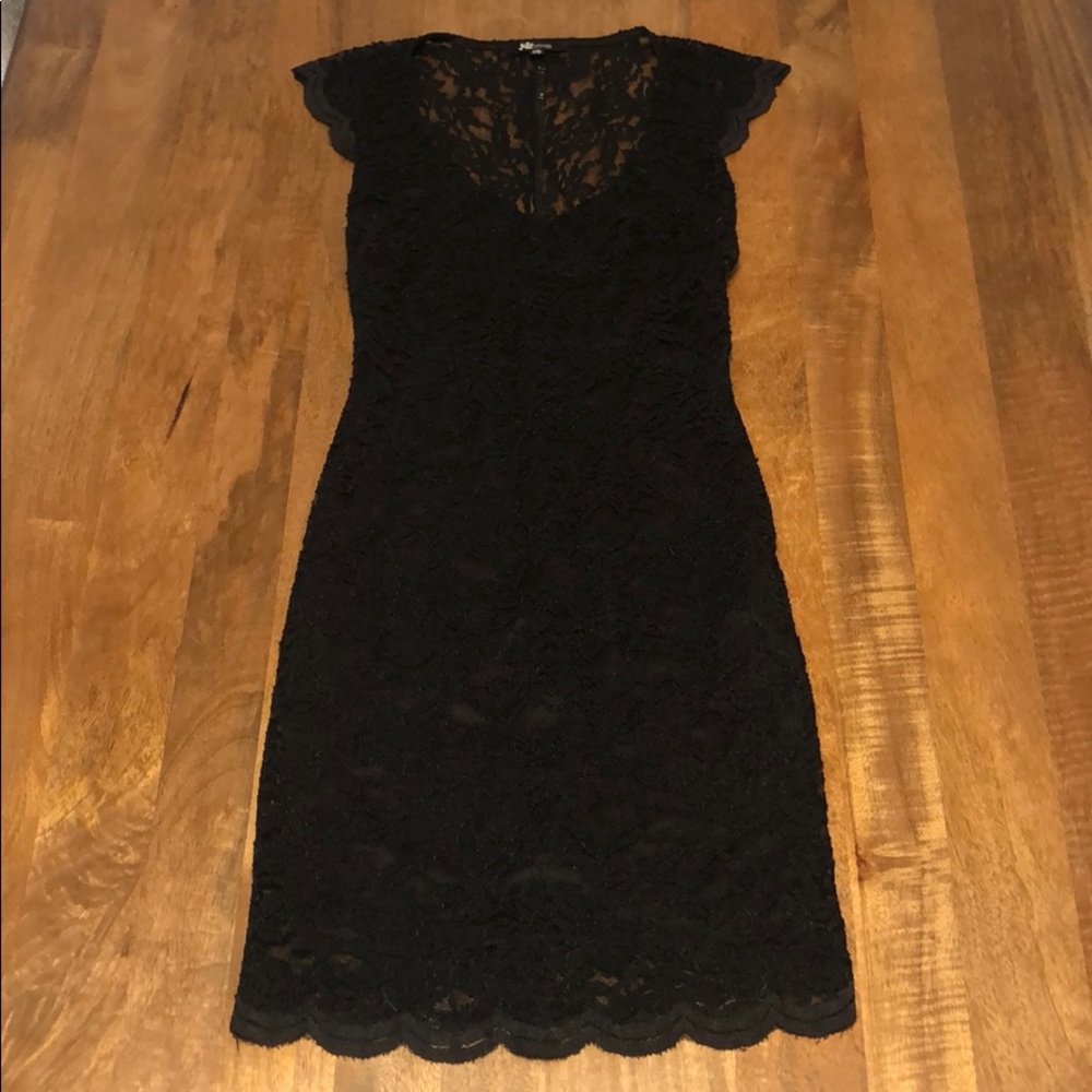 Black lace dress